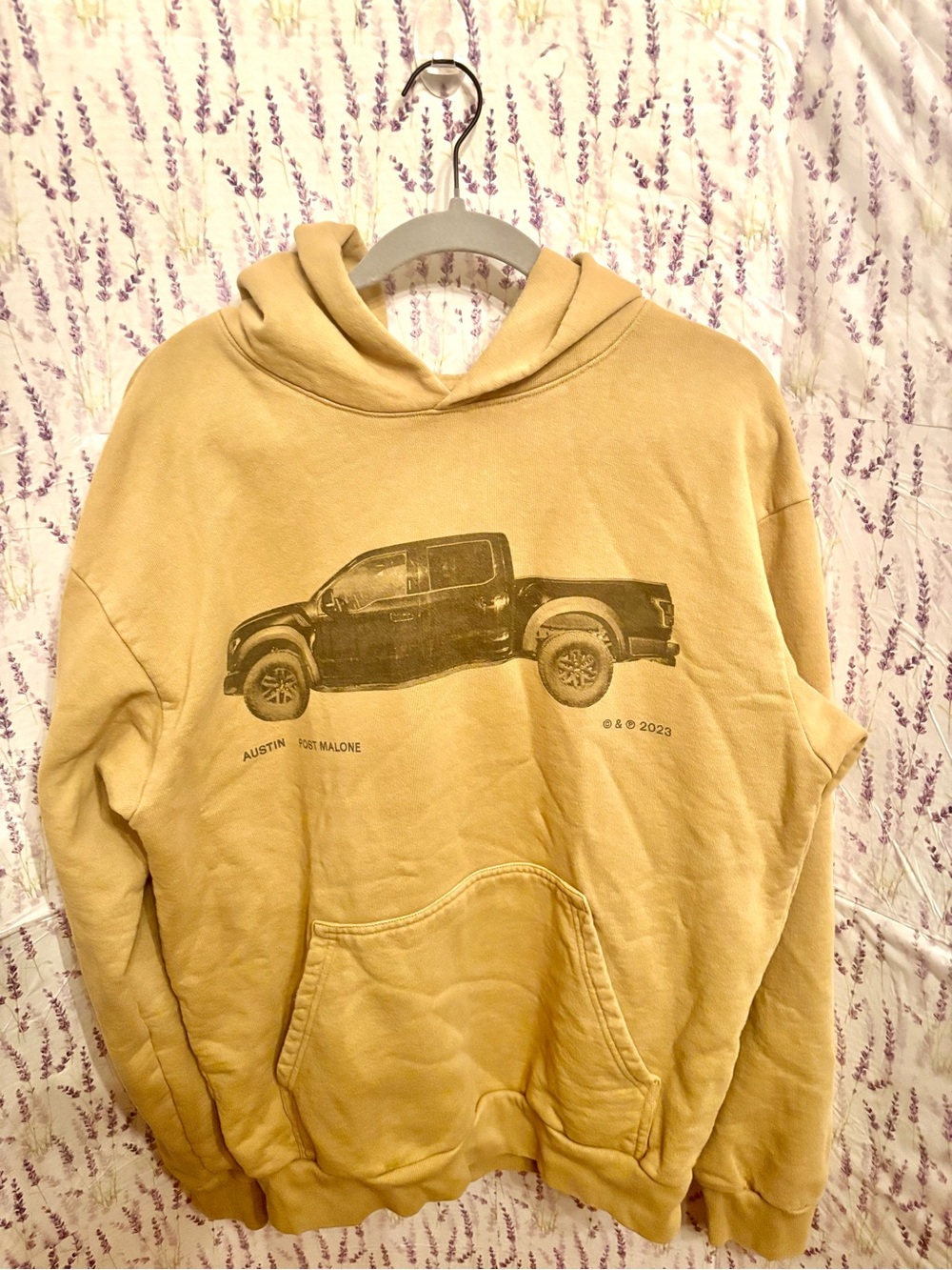 Post Malone Austin 2023 Beige Hoodie